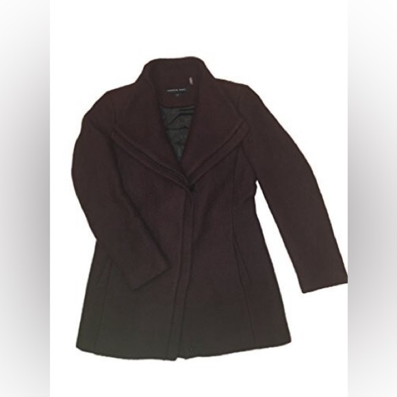 Andrew Marc Women's Asymmetrical Zip Wing Collar Long Coat - Picture 3 of 5